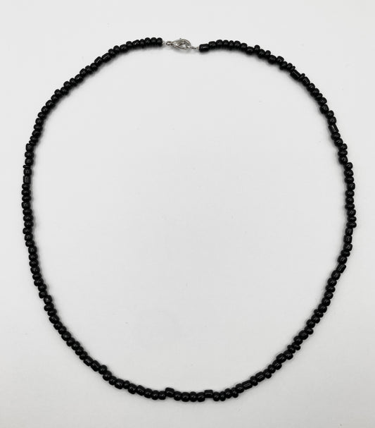 Black Seed Bead Necklace